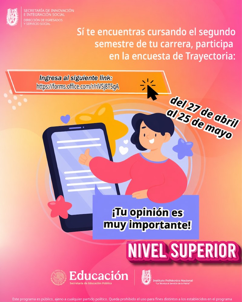 Encuesta de trayectoria segundo semestre IPN 2026
