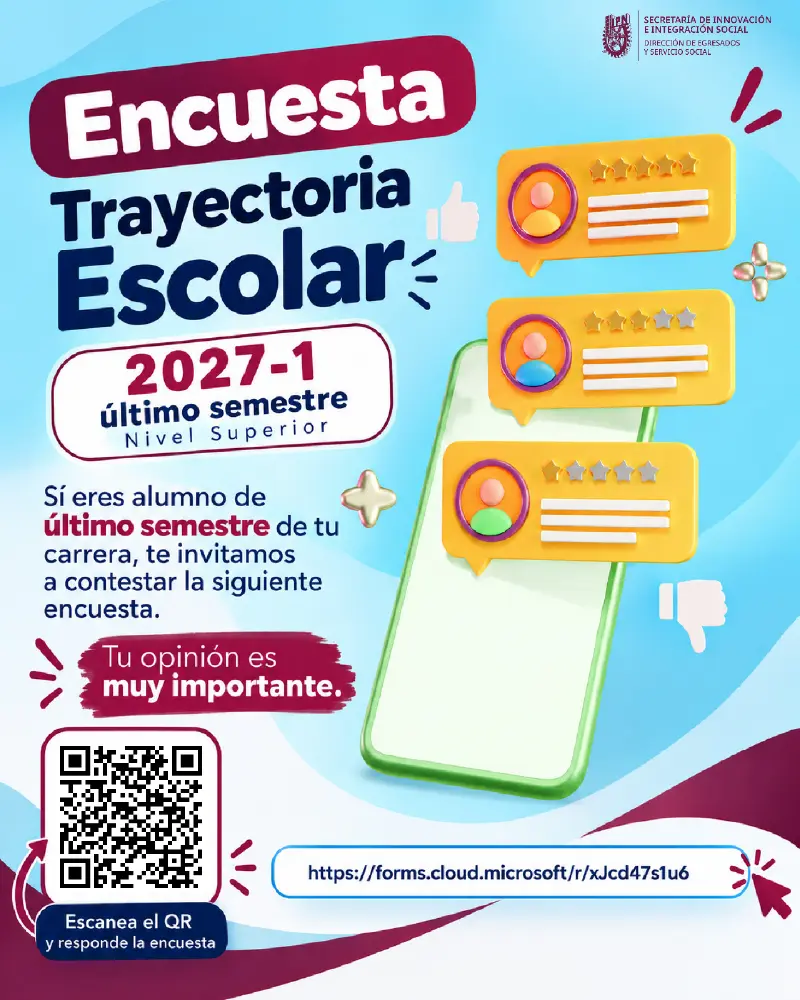 Encuesta de trayectoria escolar último semestre 2027
