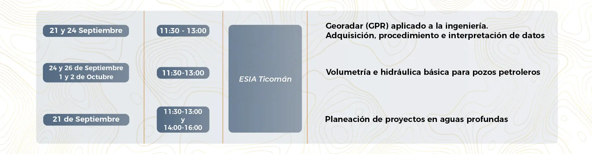 programa de actividades 8va semana de geociencias