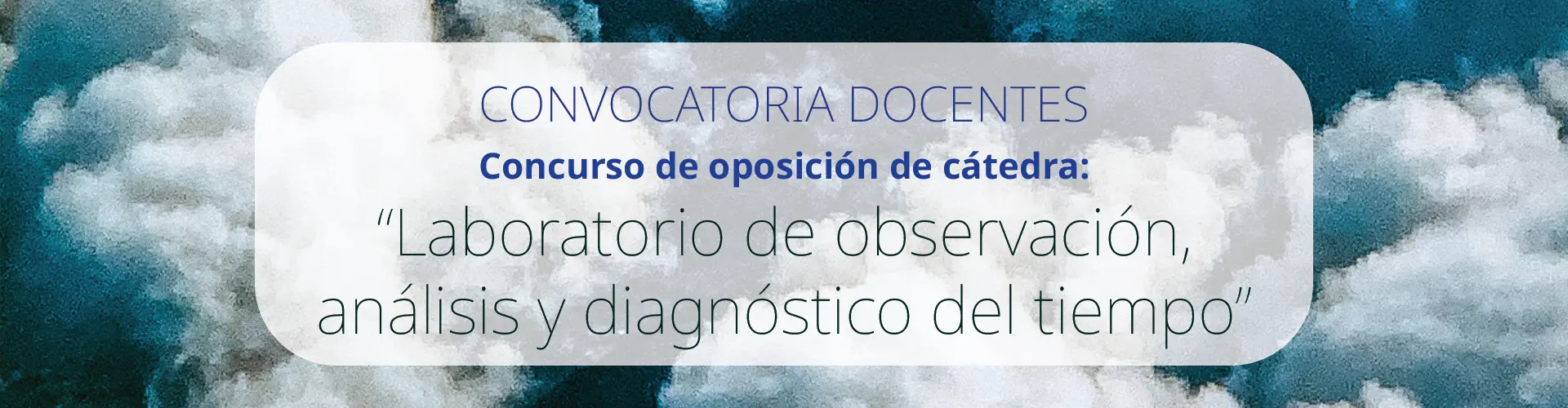 Convocatoria oposición de cátedra