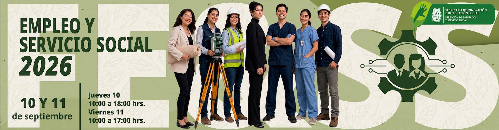 Feria del empleo y servicio social ipn 2026