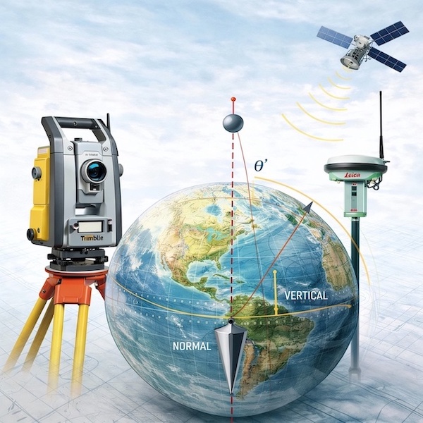 desviación de la vertical: fundamentos geodésicos