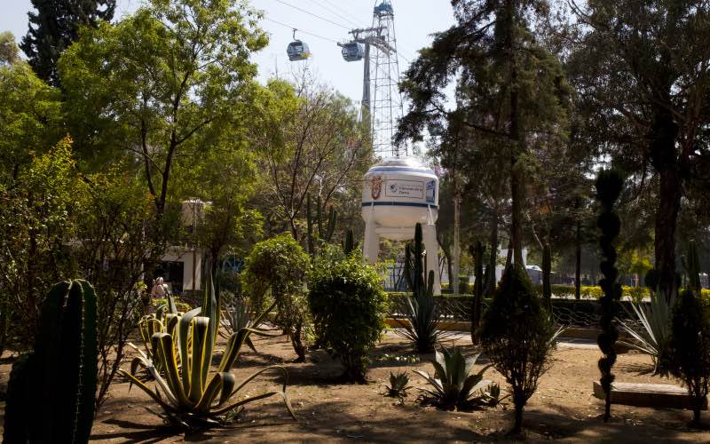 Vista icónica de la ESIA Ticomán, desde el museo 