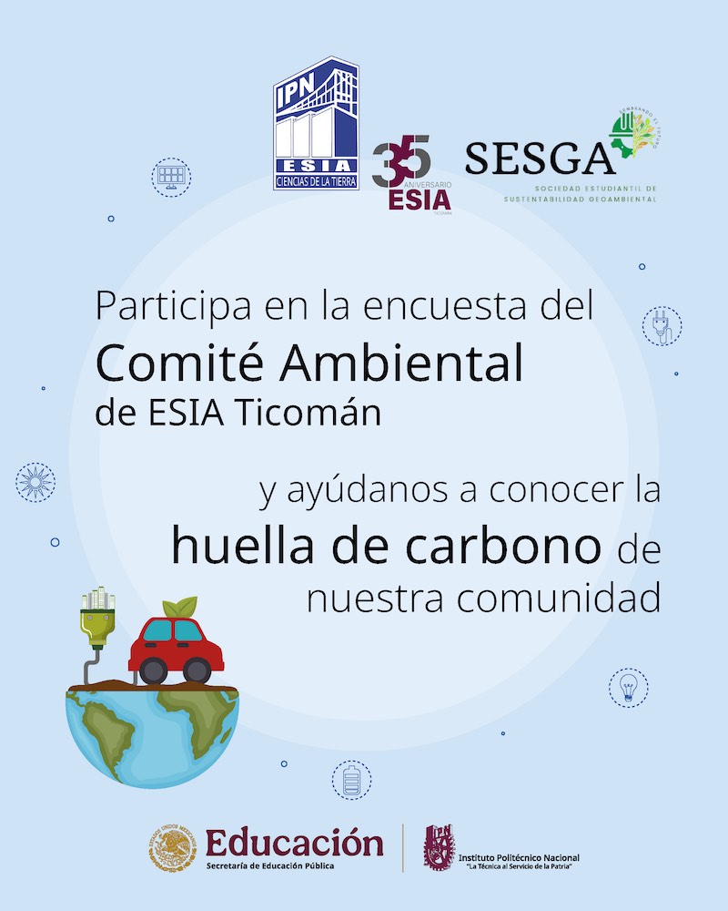 Huella de carbono de la ESIA Ticomán